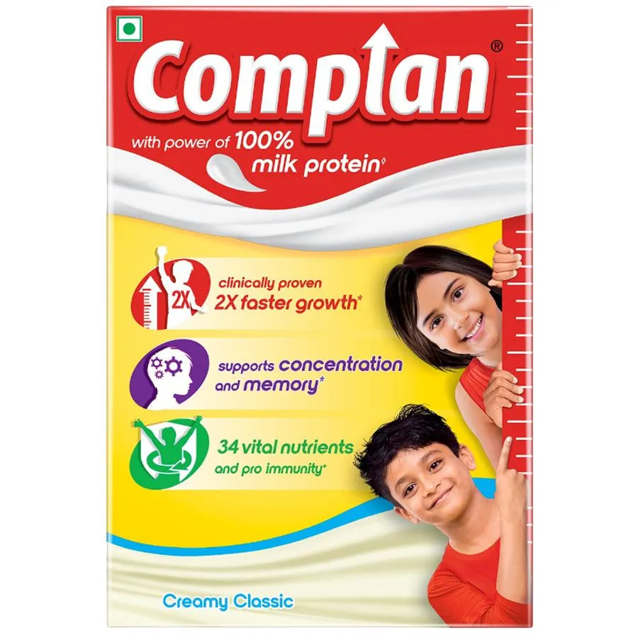 Complan Nutrition & Health Drink - Improves Concentration & Memory, Creamy Classic Flavour