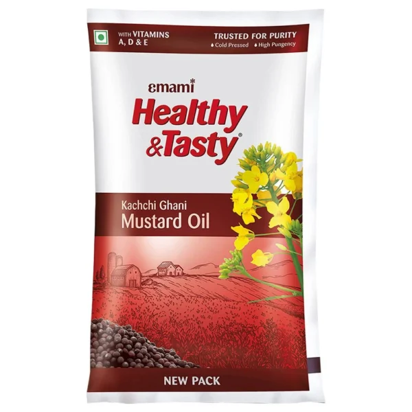 Emami Healthy & Testy Kach Ghani Mustard oil