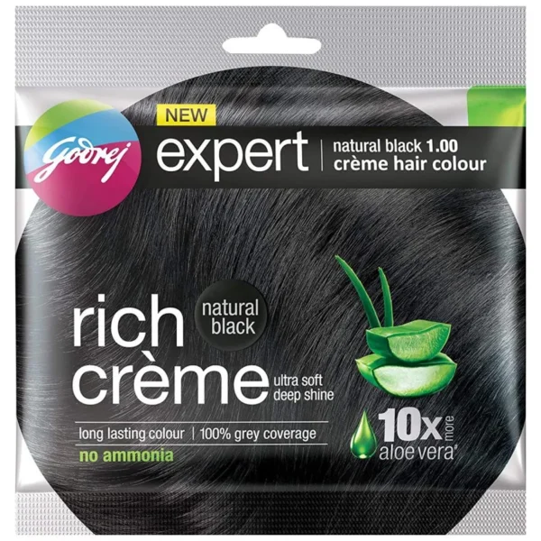 Godrej Expert Rich Creme Hair Colour - Natural Black 1