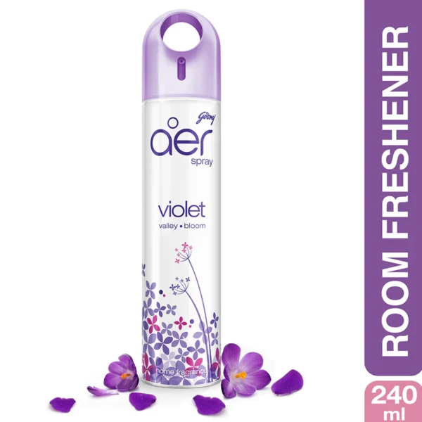 Godrej aer spray, home & office air freshener violet valley bloom 240ml
