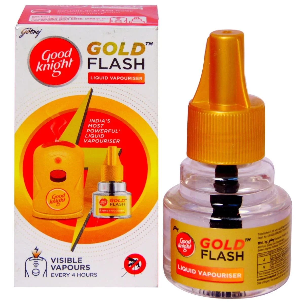 Good knight Gold Flash Liquid Vapourizer, Mosquito Repellent Refill