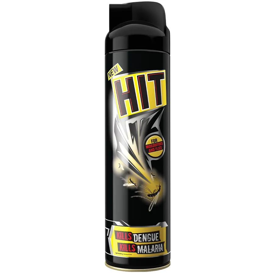 Hit Mosquito and Fly Killer Spray, Black