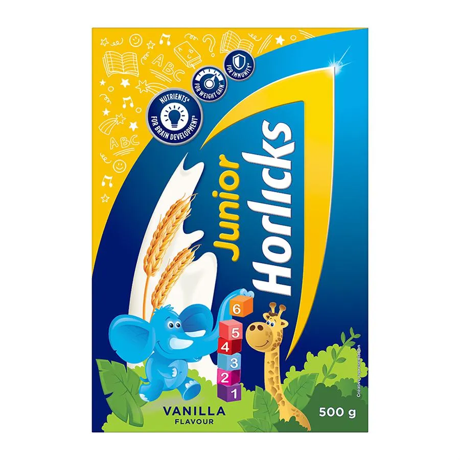 Junior Horlicks Vanilla, 500 gm Carton