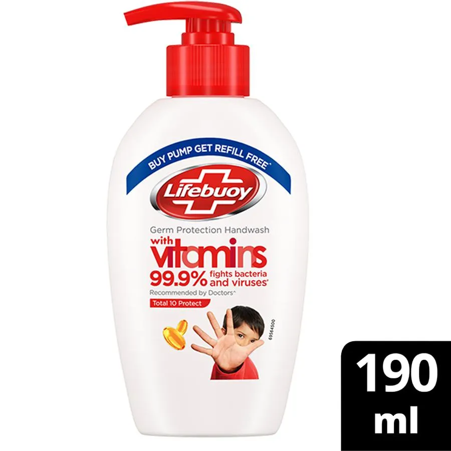 Lifebuoy Total 10 Germ Protection Handwash, 190 ml