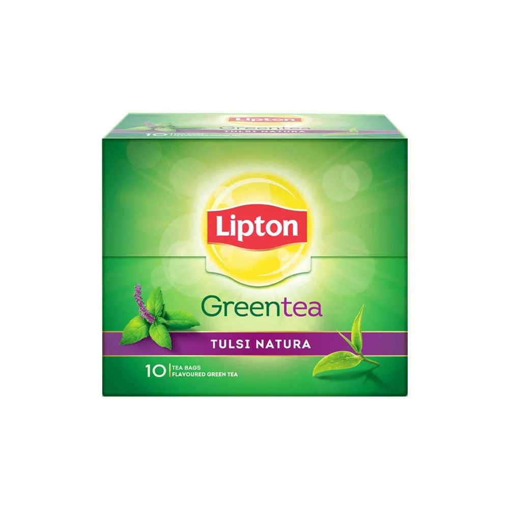 Lipton Green Tea - Tulsi Natura, 13 gm (10 Bags x 1.3 gm)