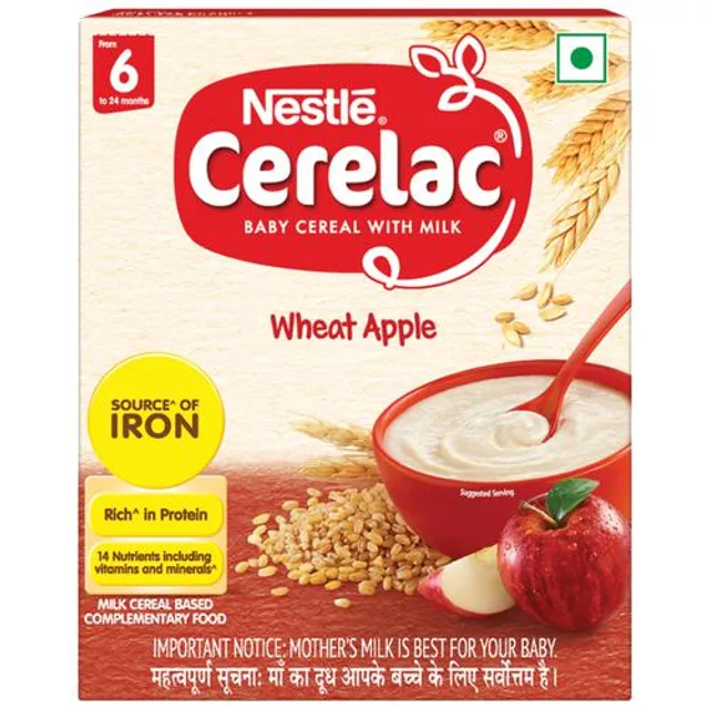 Nestle CERELAC Wheat Apple, 300 gm