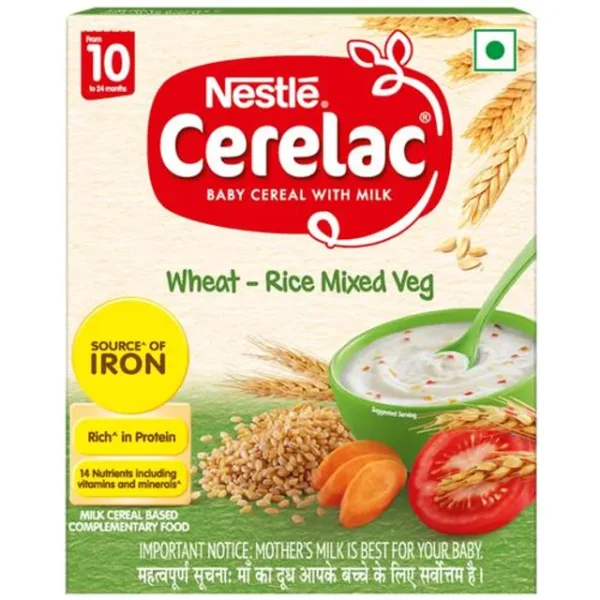 Nestle CERELAC Wheat Rice Mixed Veg, 300 gm