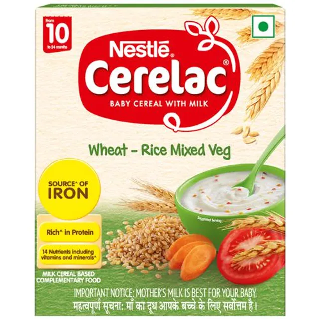 Nestle CERELAC Wheat Rice Mixed Veg, 300 gm