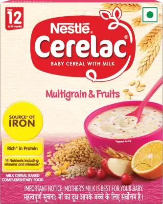 Nestle Cerelac Multigrain & Fruits Cereal, 300 gm