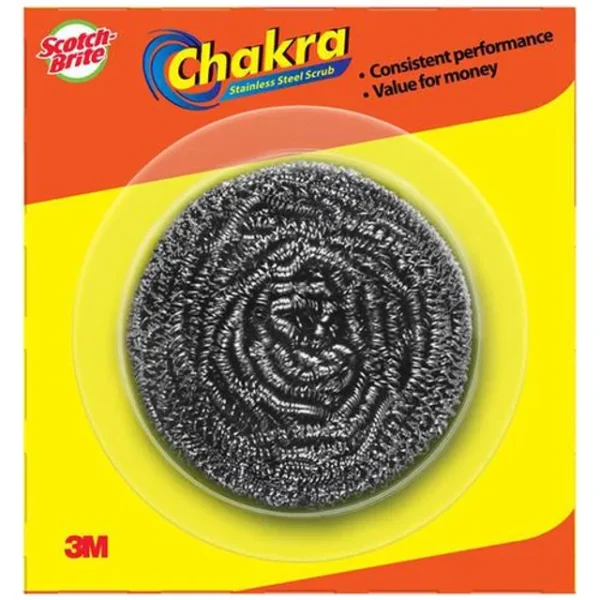 Scotch Brite Chakra Stainless Steel Scrubber, 1 pc