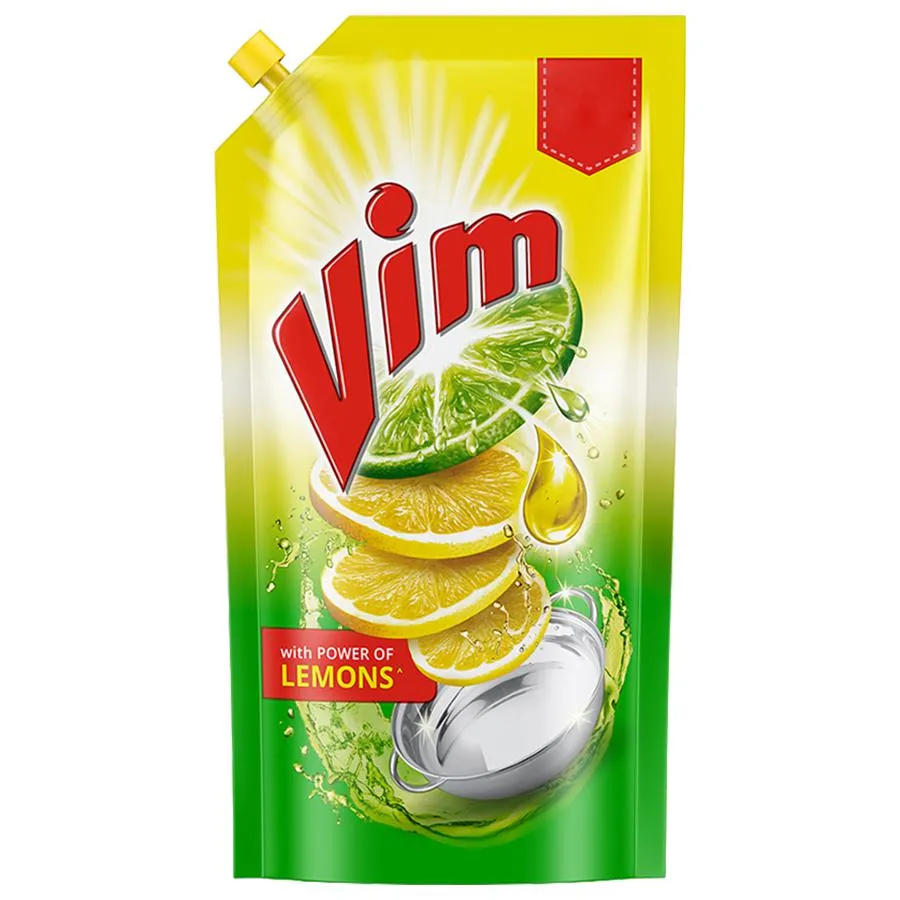 Vim Dishwash Liquid Gel - Lemon, 140 ml