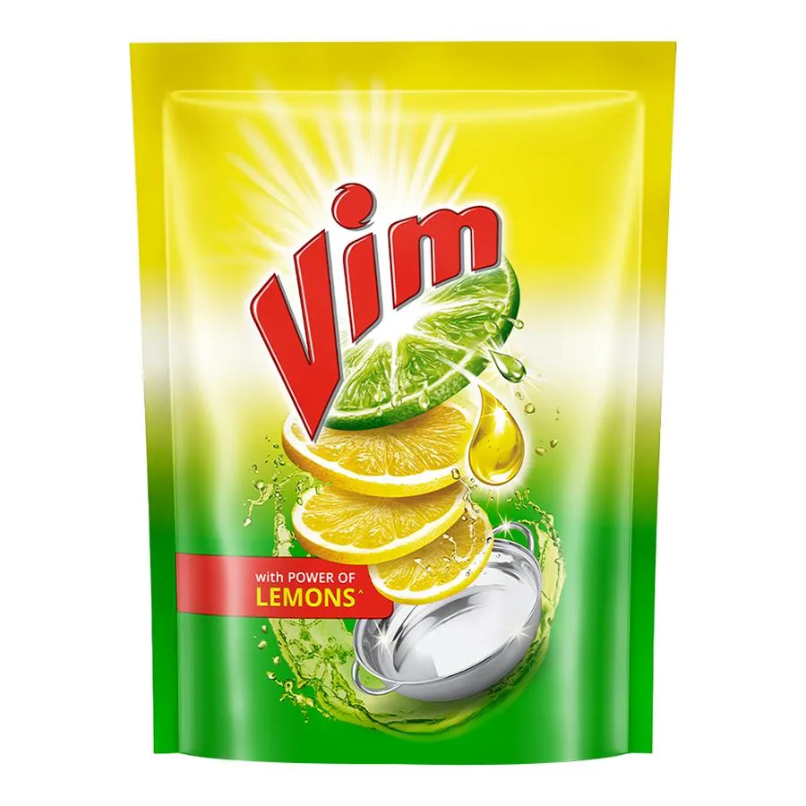 Vim Dishwash Liquid Gel - Lemon, 500 ml