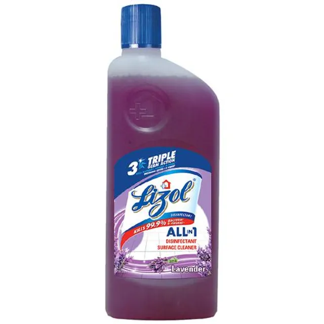 Lizol Disinfectant Surface & Floor Cleaner Liquid - Lavender, 650 ml