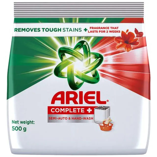 Ariel Complete Detergent Washing Powder, 500 gm