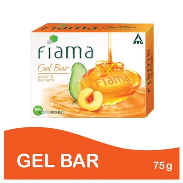 Fiama Peach & Avocado Gel Bar, 75 gm