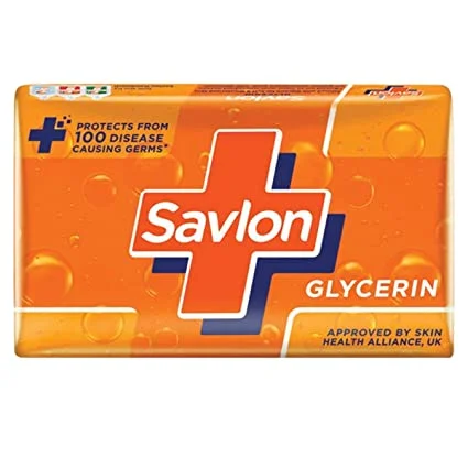 Savlon Glycerin Germ Protection Bathing Soap Bar, 75gm
